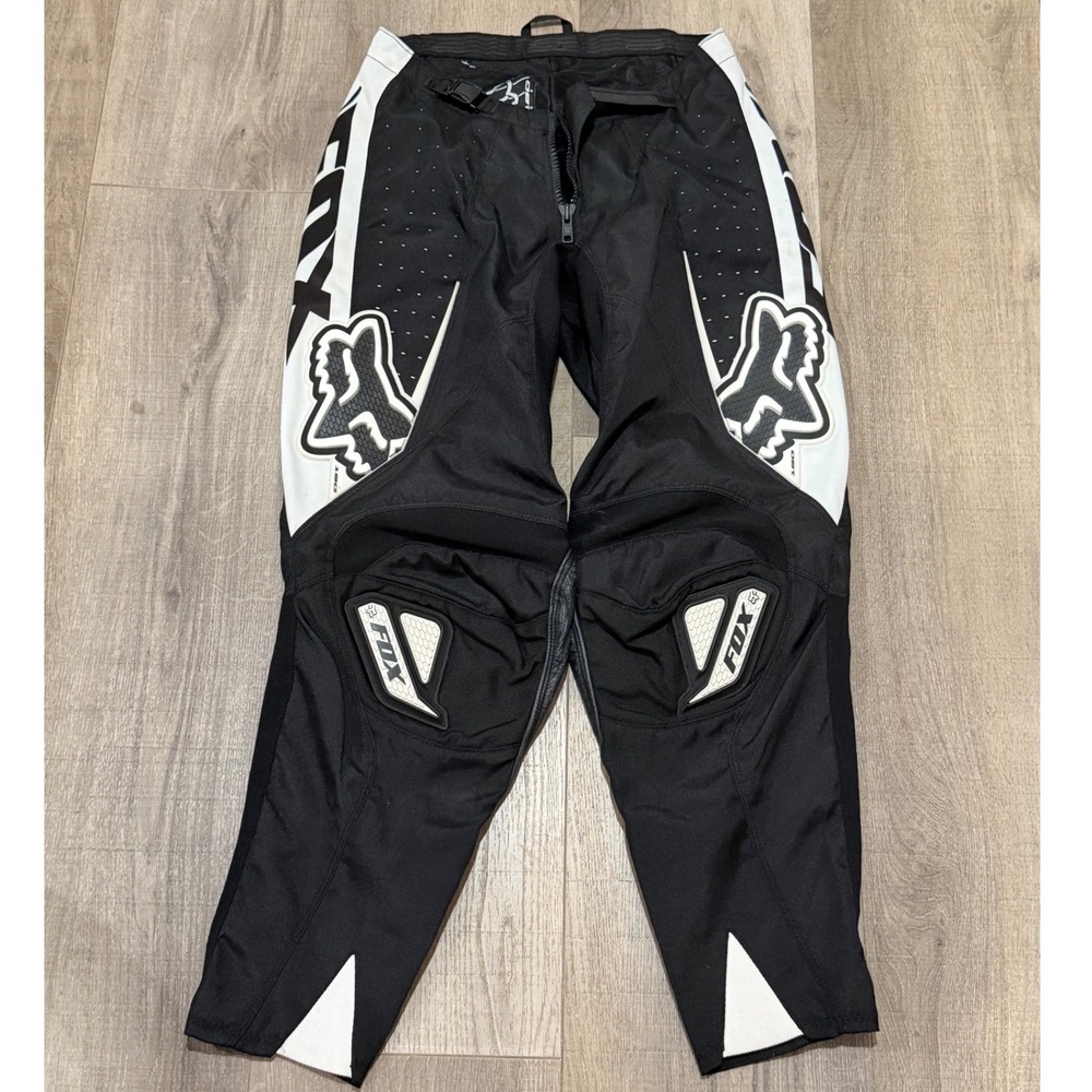 Y2K Vintage Fox 180 Mens size 28 Racing Motocross Pants Black & White